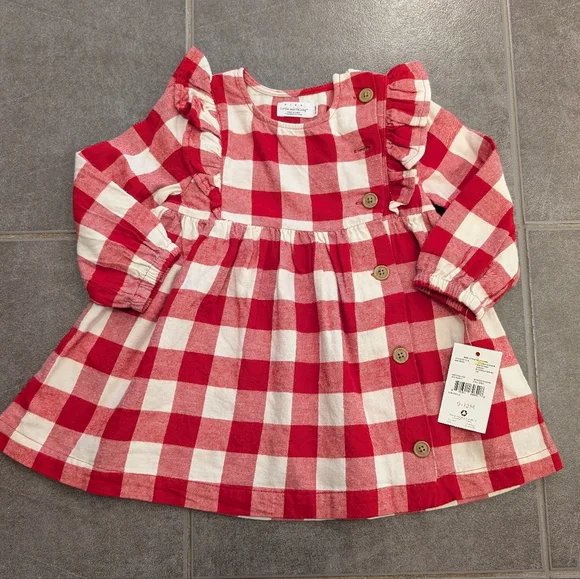 Rise Little Earthling Flannel Plaid Dress - Picture 2 of 6